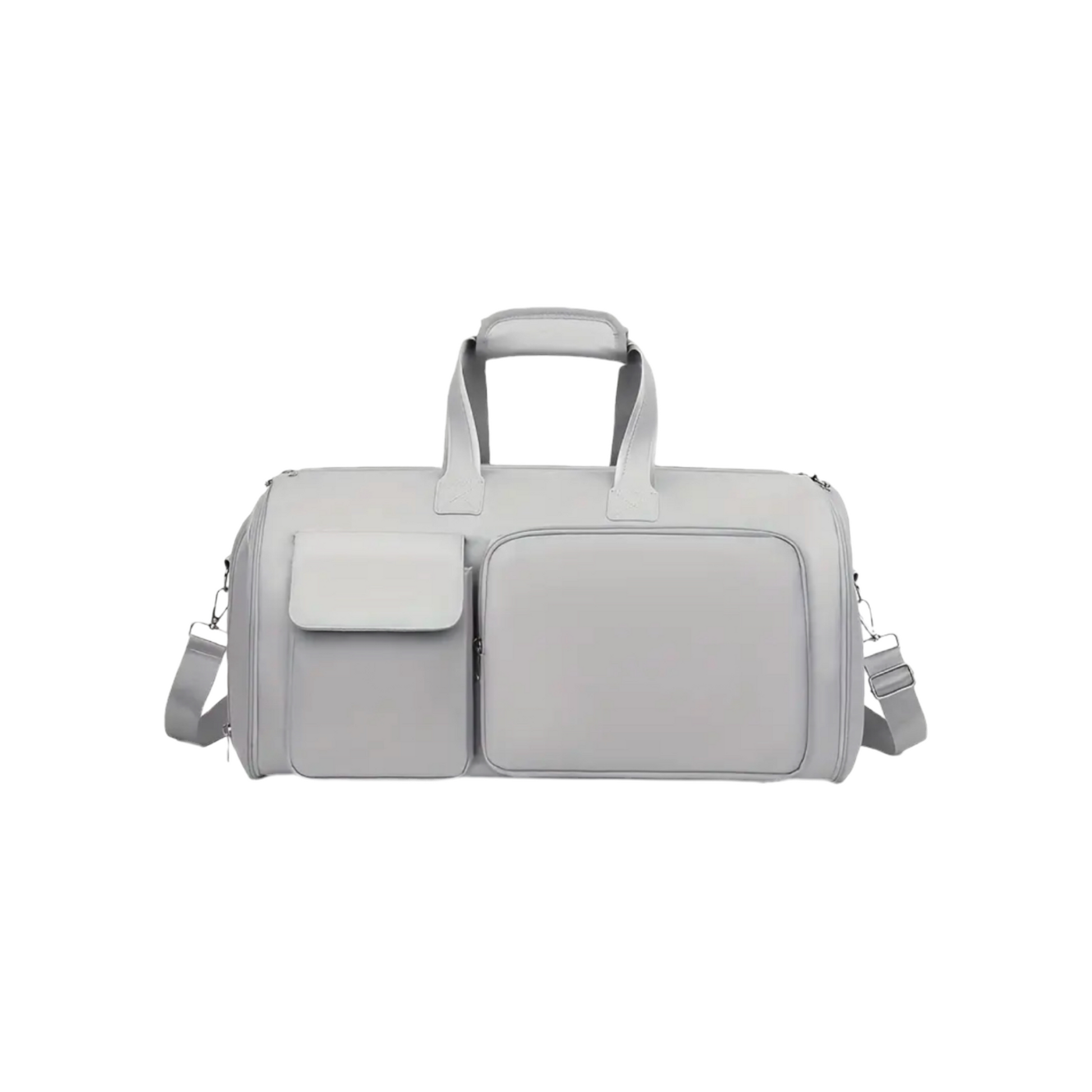 Sac cabine Moduleva gris – sac de voyage pratique et pas cher. Rangement vêtements dans la doublure, gain de place et format avion accepté