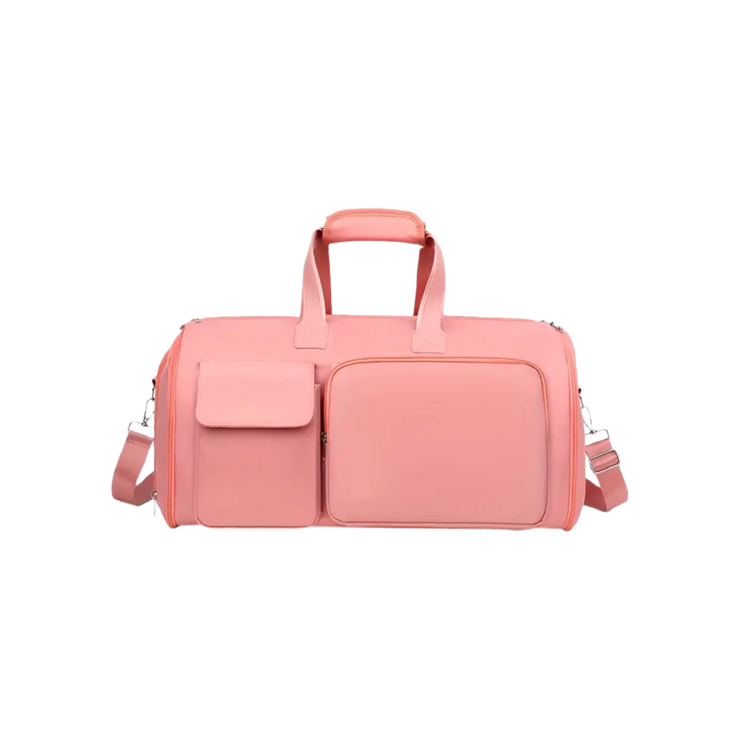 Sac de voyage malin Moduleva rose – bagage cabine tendance avec rangement dans la doublure. Gain de place et format accepté par toutes compagnies aériennes.
