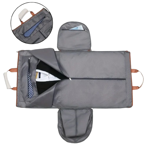 la valise qui permet de ranger les vêtements dans la doublure pour éviter les frais de bagage en soute 